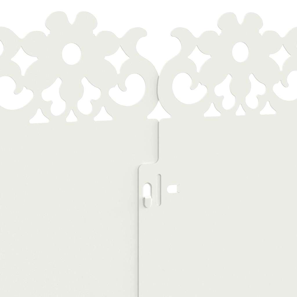Plænekanter 10 pcs Hvid 103 x 0,05 x 22 cm Stål