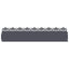 Plænekanter 10 pcs Antracit 103 x 0,05 x 22 cm Stål