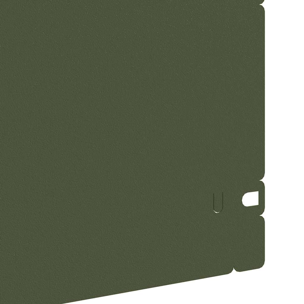 Plænekanter 30 pcs Oliven grøn 103 x 0,05 x 22 cm Stål