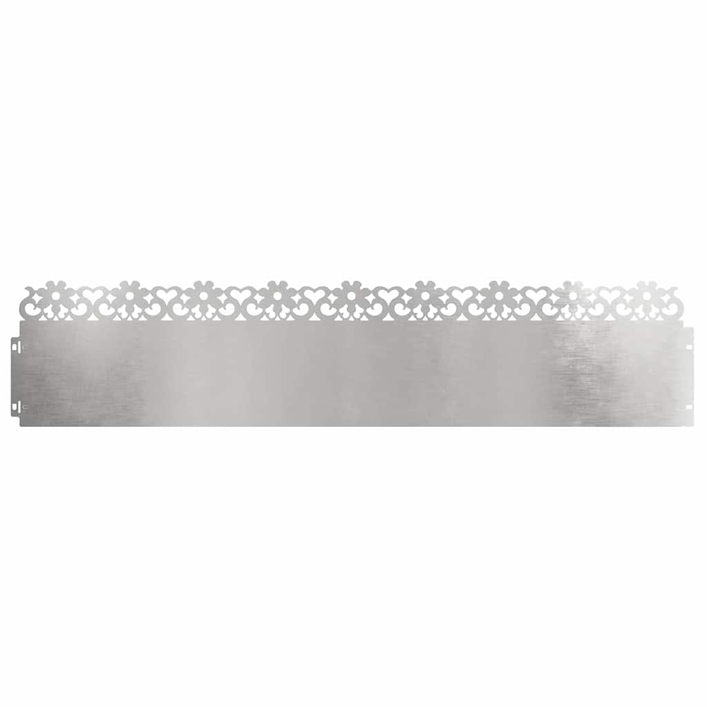 Plænekanter 20 pcs Sølv 103 x 0,05 x 22 cm Rustfrit stål