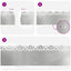 Plænekanter 30 pcs Sølv 103 x 0,05 x 22 cm Galvaniseret stål
