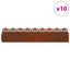 Plænekanter 10 pcs Rusten 103 x 0,05 x 22 cm Cortenstål