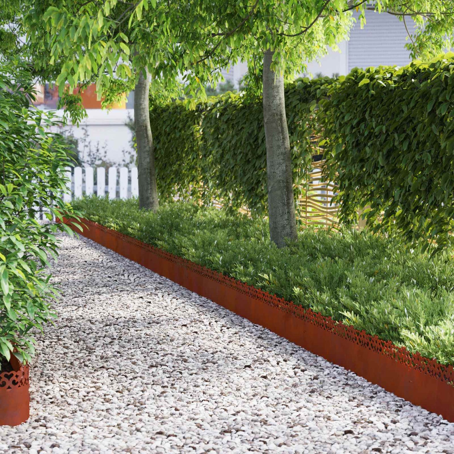 Plænekanter 20 pcs Rusten 103 x 0,05 x 22 cm Cortenstål