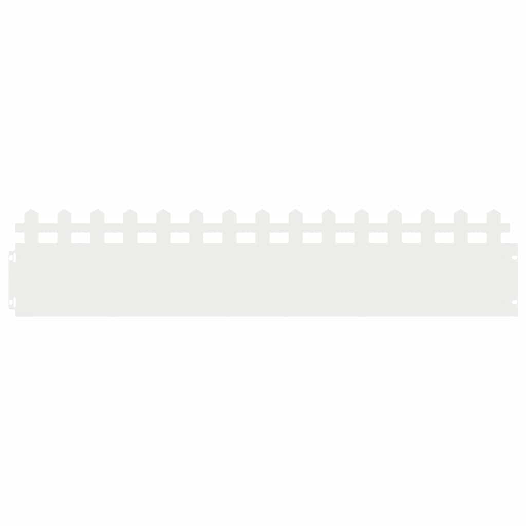 Plænekanter 10 pcs Hvid 103 x 0,05 x 22 cm Stål