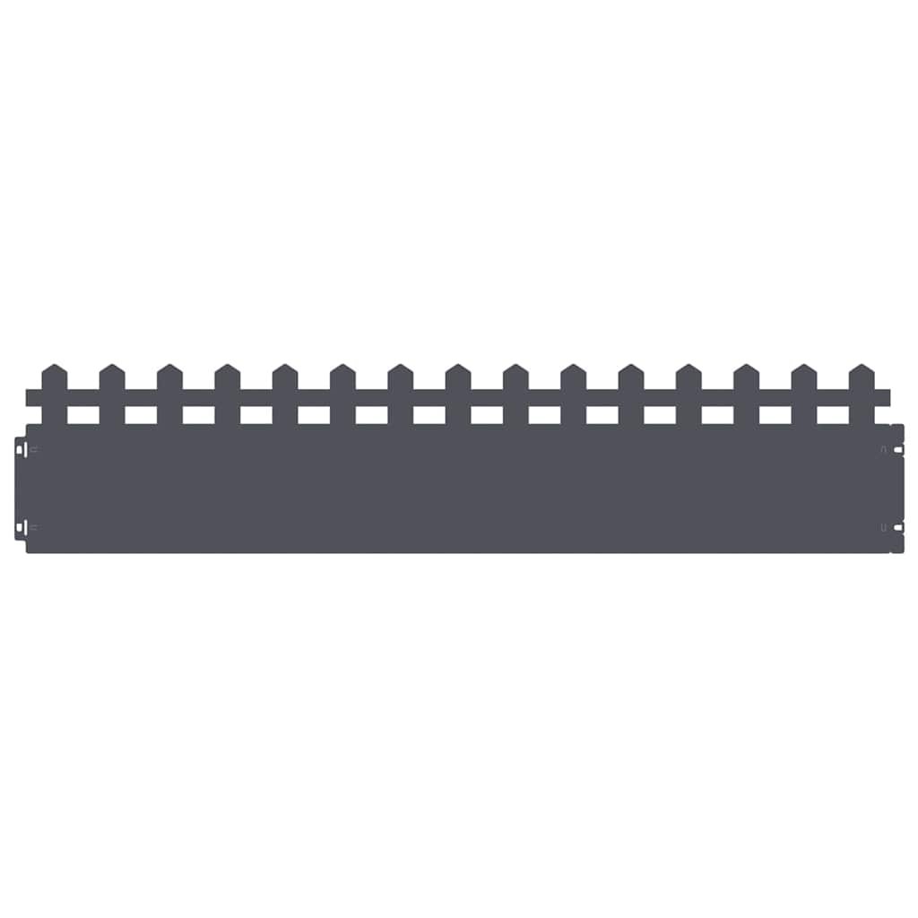 Plænekanter 30 pcs Antracit 103 x 0,05 x 22 cm Stål