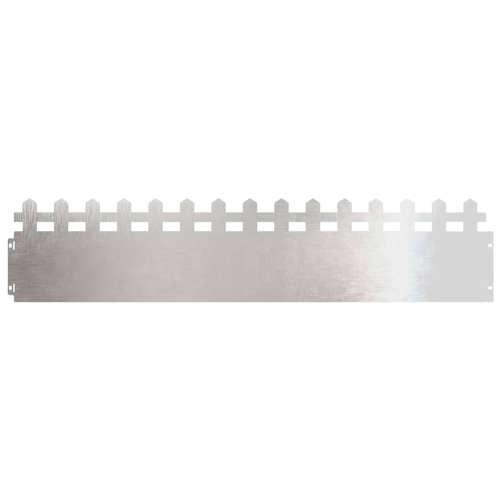 Plænekanter 10 pcs Sølv 103 x 0,05 x 22 cm Rustfrit stål