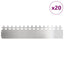 Plænekanter 20 pcs Sølv 103 x 0,05 x 22 cm Rustfrit stål