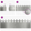 Plænekanter 30 pcs Sølv 103 x 0,05 x 22 cm Galvaniseret stål