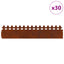 Plænekanter 30 pcs Rusten 103 x 0,05 x 22 cm Cortenstål