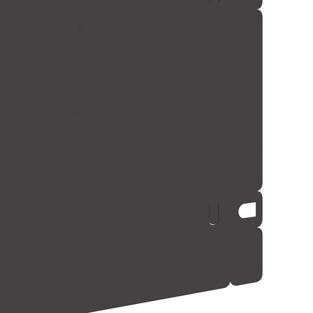 Plænekanter 10 pcs Sort 103 x 0,05 x 22 cm Stål