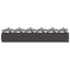 Plænekanter 20 pcs Sort 103 x 0,05 x 22 cm Stål