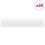 Plænekanter 20 pcs Hvid 103 x 0,05 x 22 cm Stål