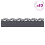 Plænekanter 30 pcs Antracit 103 x 0,05 x 22 cm Stål
