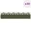 Plænekanter 30 pcs Oliven grøn 103 x 0,05 x 22 cm Stål