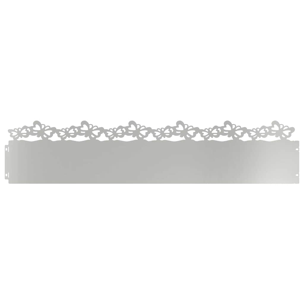 Plænekanter 20 pcs Sølv 103 x 0,05 x 22 cm Galvaniseret stål