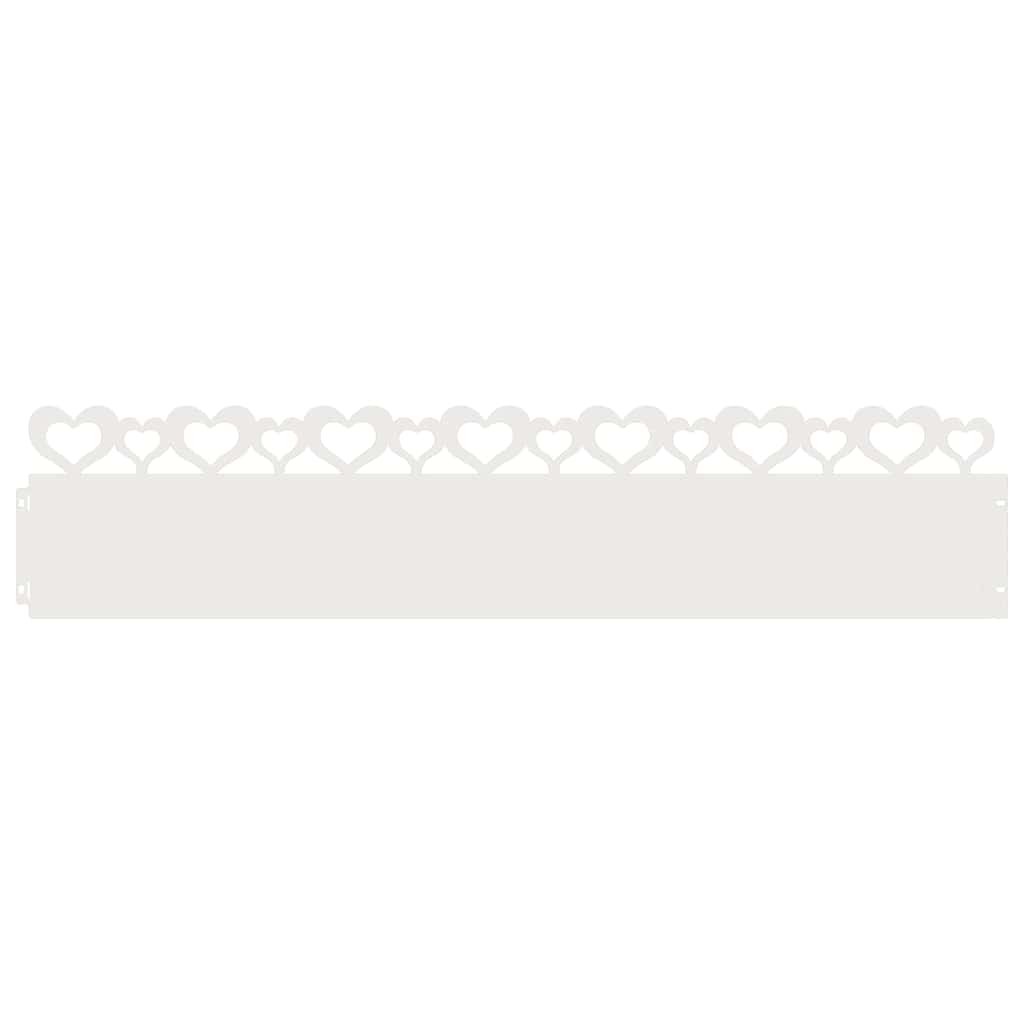 Plænekanter 30 pcs Hvid 103 x 0,05 x 22 cm Stål