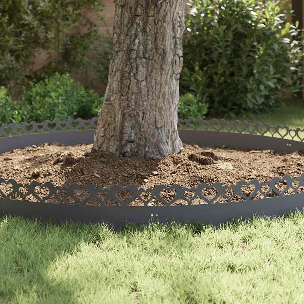 Plænekanter 20 pcs Antracit 103 x 0,05 x 22 cm Stål