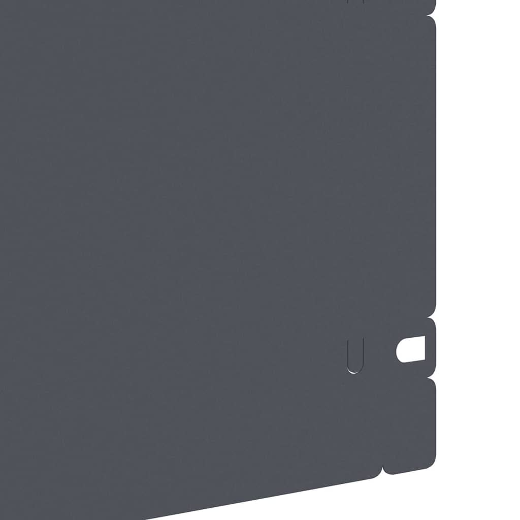 Plænekanter 30 pcs Antracit 103 x 0,05 x 22 cm Stål