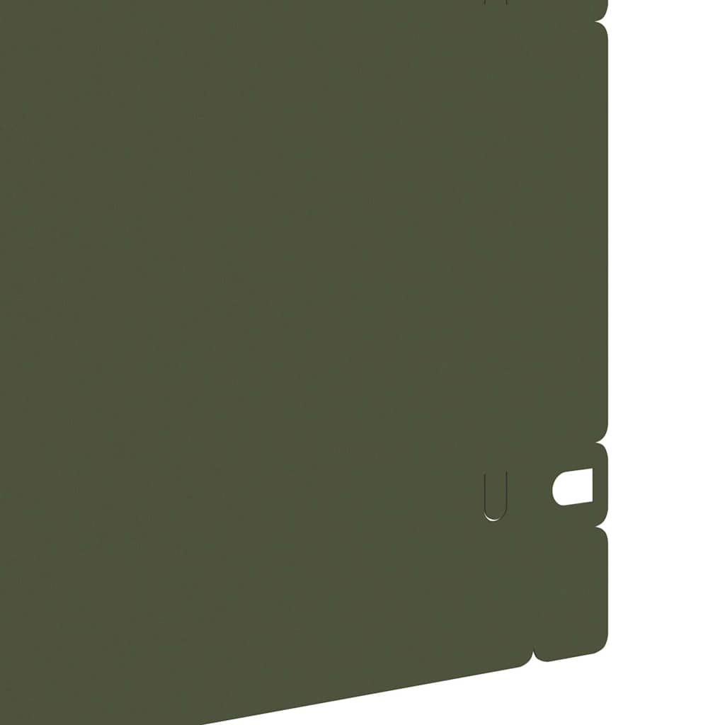 Plænekanter 20 pcs Oliven grøn 103 x 0,05 x 22 cm Stål