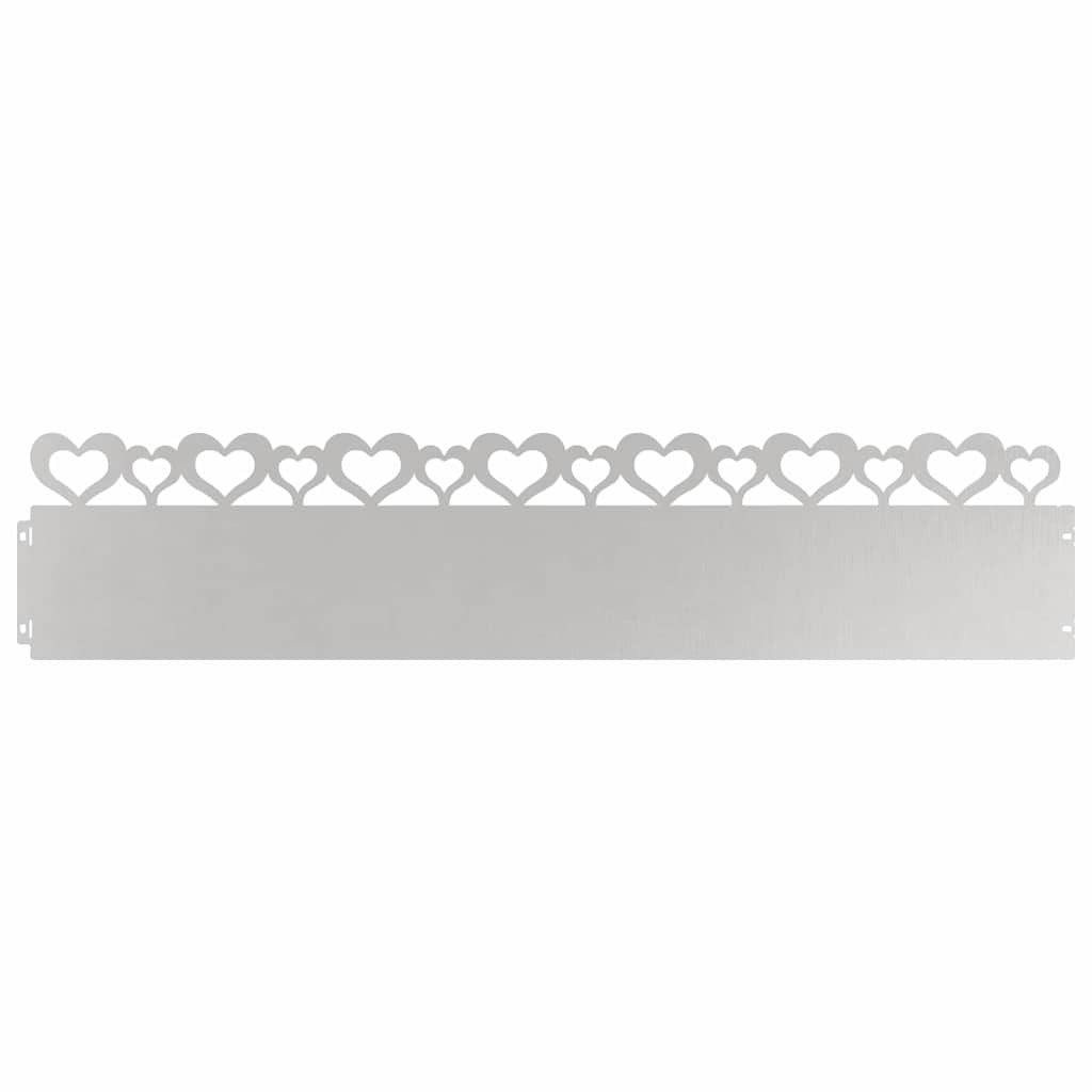 Plænekanter 20 pcs Sølv 103 x 0,05 x 22 cm Rustfrit stål