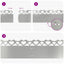 Plænekanter 10 pcs Sølv 103 x 0,05 x 22 cm Galvaniseret stål