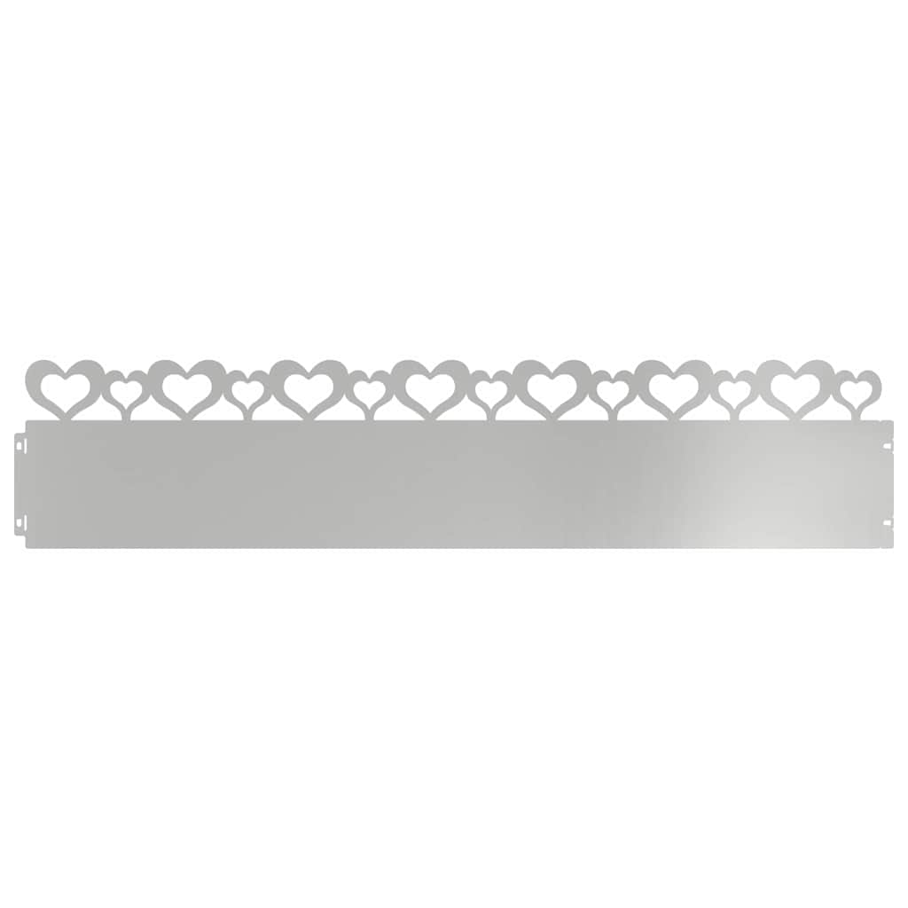 Plænekanter 30 pcs Sølv 103 x 0,05 x 22 cm Galvaniseret stål