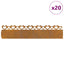 Plænekanter 20 pcs Rusten 103 x 0,05 x 22 cm Cortenstål