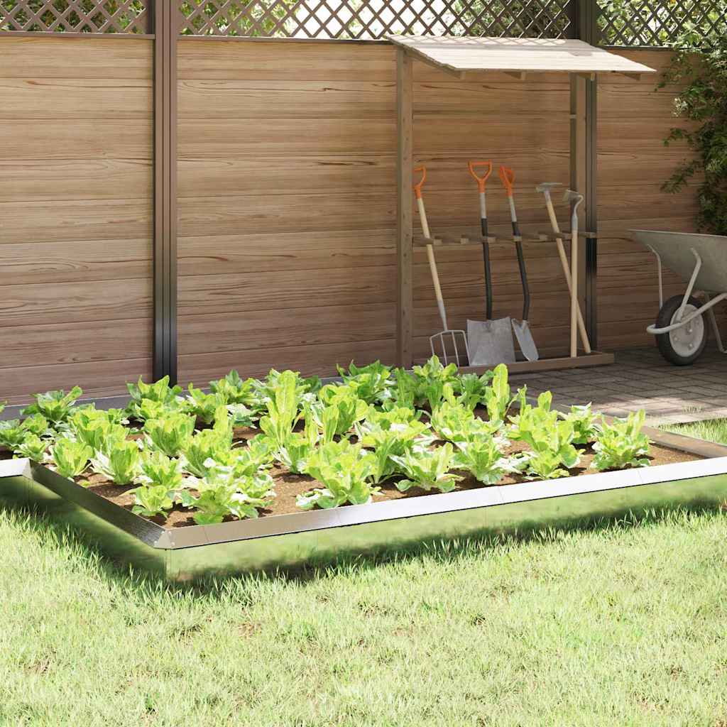 Sneglehegn 16 pcs Sølv 50 x 3,5 x 25 cm Rustfrit stål