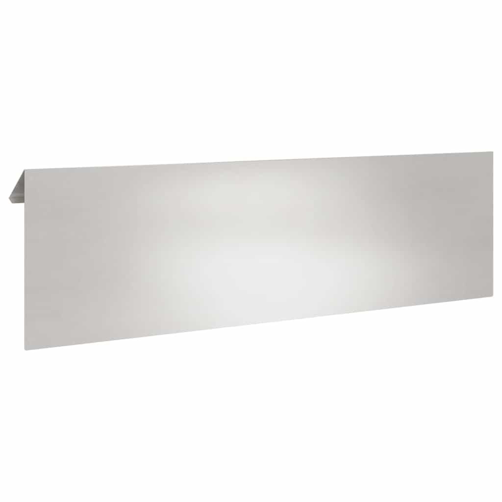Sneglehegn 4 pcs Sølv 100 x 3,5 x 25 cm Rustfrit stål