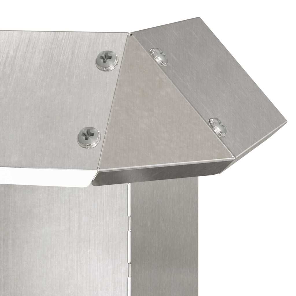 Sneglehegn 4 pcs Sølv 13,5 x 13,5 x 25 cm Rustfrit stål