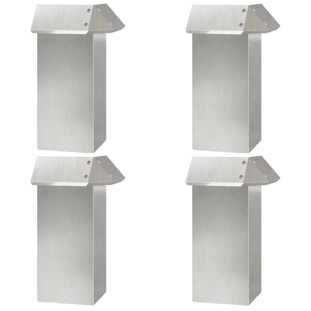 Sneglehegn 4 pcs Sølv 13,5 x 13,5 x 25 cm Rustfrit stål