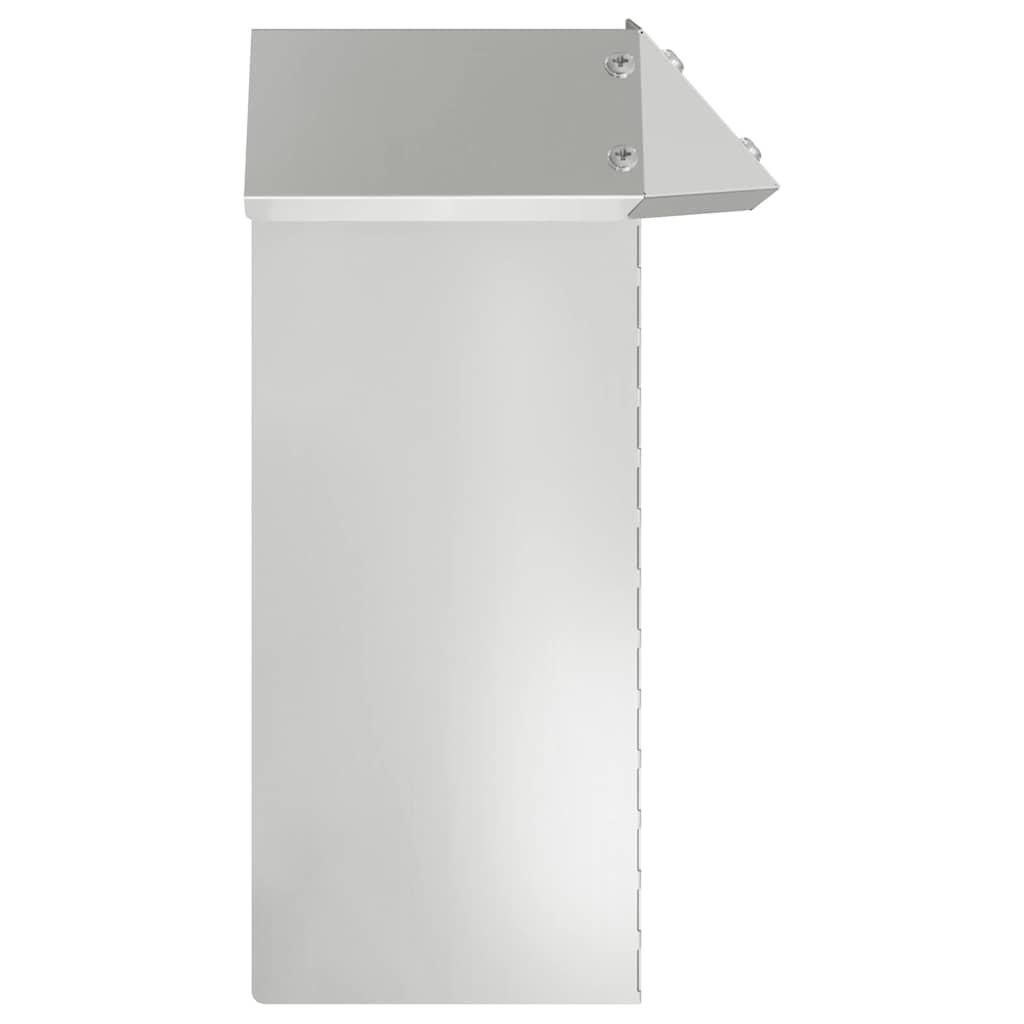 Sneglehegn Sølv 13,5 x 13,5 x 25 cm Galvaniseret stål