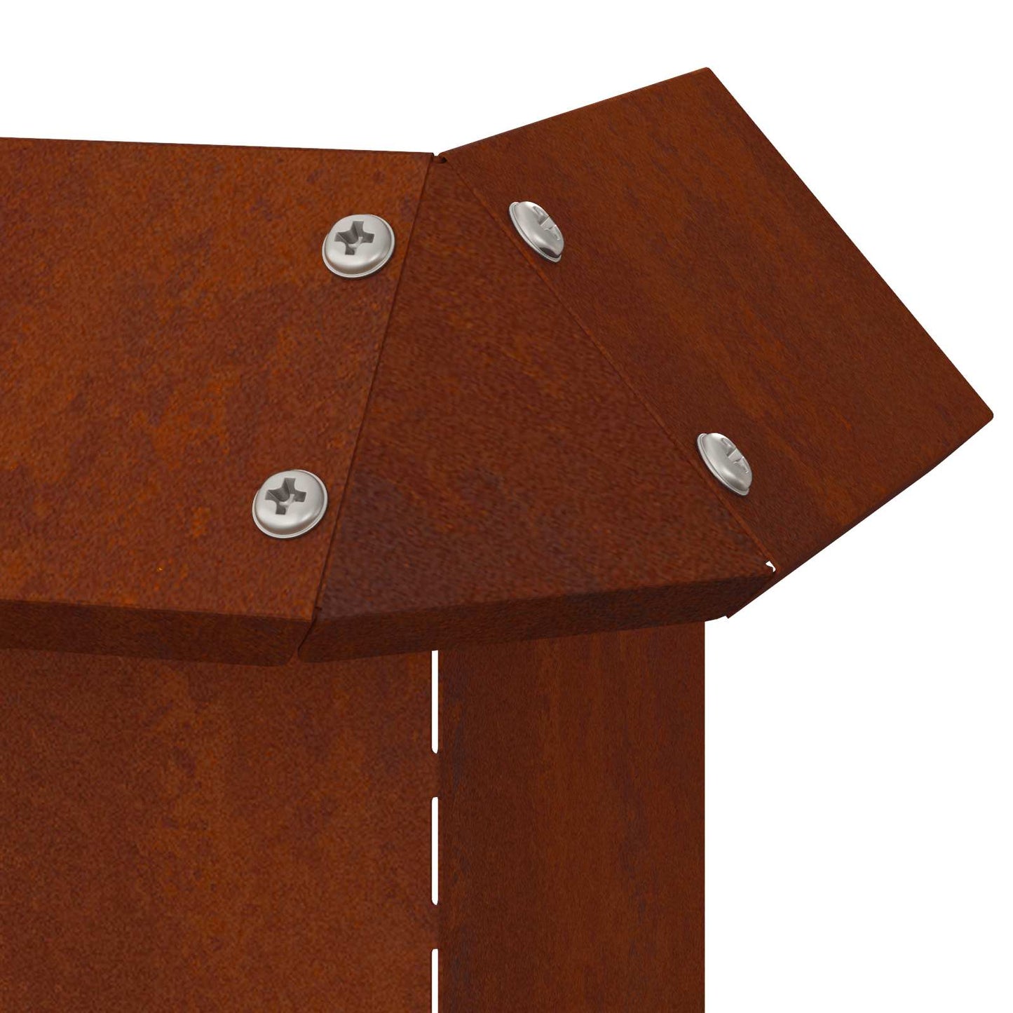 Sneglehegn 4 stk. 13,5 x 13,5 x 25 cm Cortenstål Rusten
