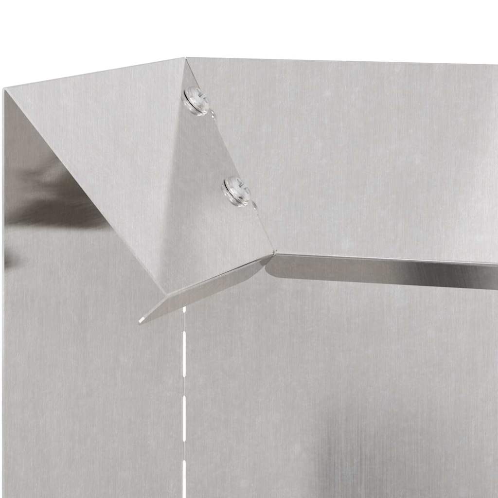 Sneglehegn 4 pcs Sølv 10 x 10 x 25 cm Rustfrit stål