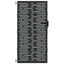 Haveport 85 x 175 cm Pulverlakeret Stål Sort Låses