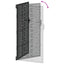 Haveport 85 x 175 cm Pulverlakeret Stål Sort Låses