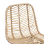 Barstol 2 pcs 44,5 x 54,5 x 97,5 cm Rattan og Jern