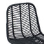 Barstol 2 pcs 44 x 52 x 111 cm Rattan og Jern