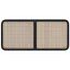 Hovedgærde med hovedgærde Sort 120 x 55 x 3 cm Rattan