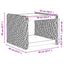 Sofabord Naturfarvet 45 x 45 x 45 cm Massiv Mahogni