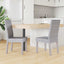 Spisestuestol 2 pcs Kubu Rattan og massiv mahogni træ Hvidvask