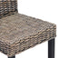 Spisestuestol 2 pcs Kubu Rattan og massiv mahogni træ