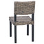 Spisestuestol 2 pcs Kubu rattan Sorte vask 46 x 55 x 84 cm