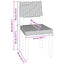 Spisestuestol 2 pcs Kubu rattan Sorte vask 46 x 55 x 84 cm
