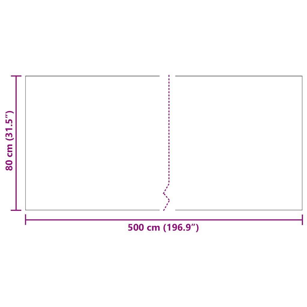 Tæppe Runner Grå 80 x 500 cm Stof