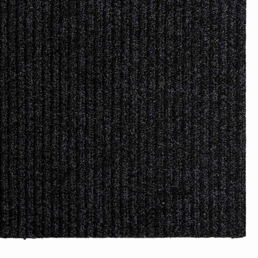 Tæppe Runner Antracit 80 x 200 cm Stof