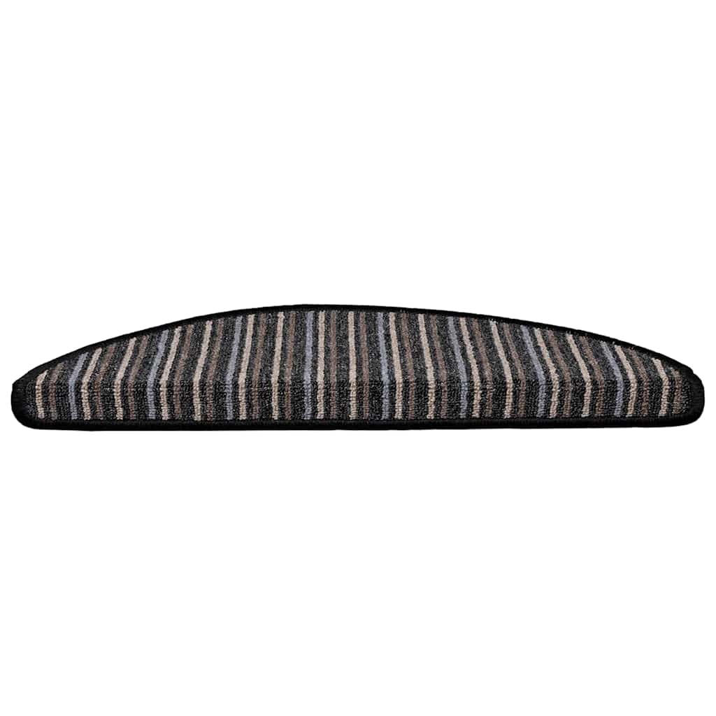Selvklæbende Trappemåtter 15 pcs Antracit 56 x 17 x 3 cm