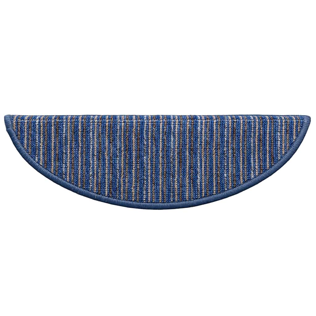 Selvklæbende Trappemåtter 15 pcs Blå 56 x 17 x 3 cm