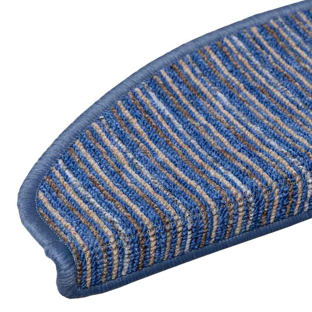 Selvklæbende Trappemåtter 15 pcs Blå 65 x 21 x 4 cm