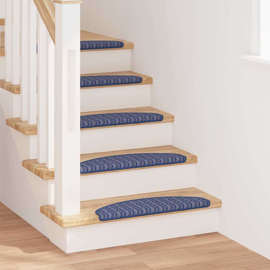 Selvklæbende Trappemåtter 15 pcs Blå 65 x 21 x 4 cm